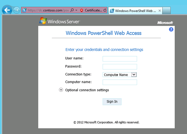 Server 2012 PowerShell Web Access Kurulumu ve İlk Ayarlar