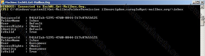 Set-MailboxFolderPermission