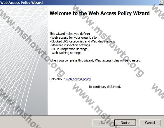 Web Access Policy