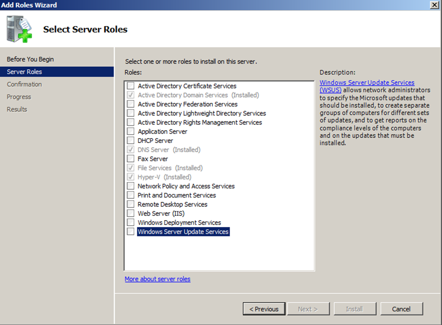 Windows server для virtualbox. Установка WSUS. System Center configuration Manager 2007 r3. Print service for Windows. Серверная часть называется forefront client Security Management Console.