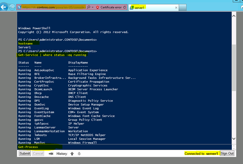 Powershell web