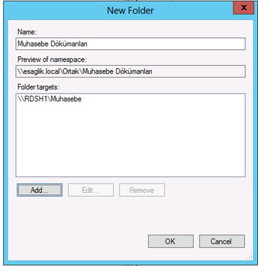 Server folders