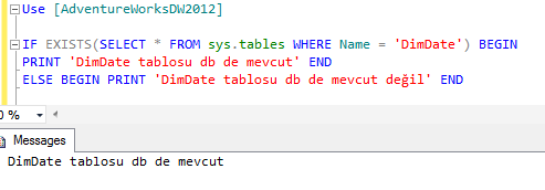sql döngü