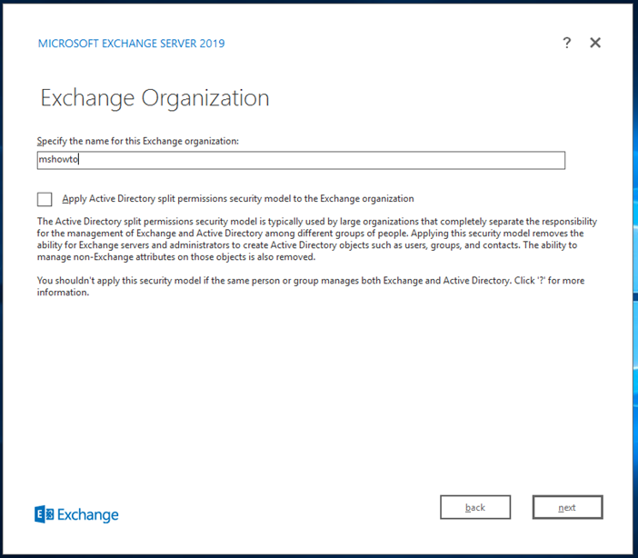exchange server kurulumu