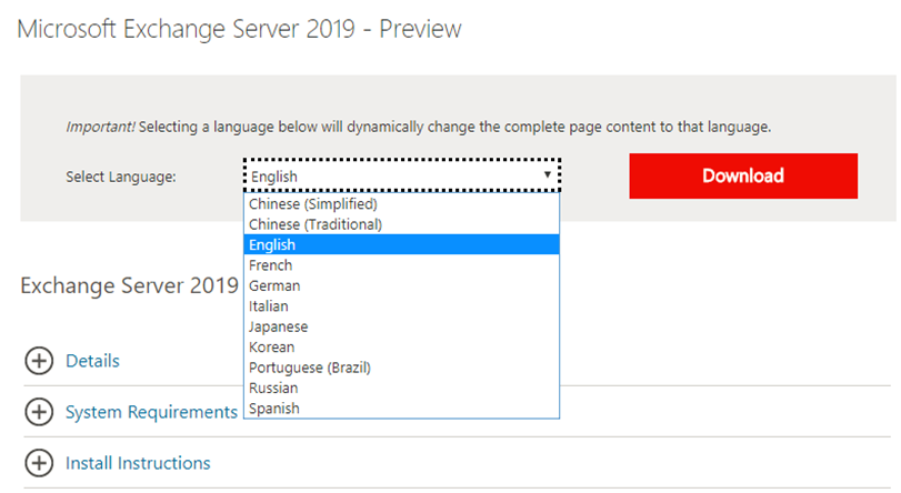 English details. Интерфейс Exchange 2019. Exchange 2019 размер вложения. Exchange Server 2019 наклейка. Microsoft Exchange Server 2019 плюсы.