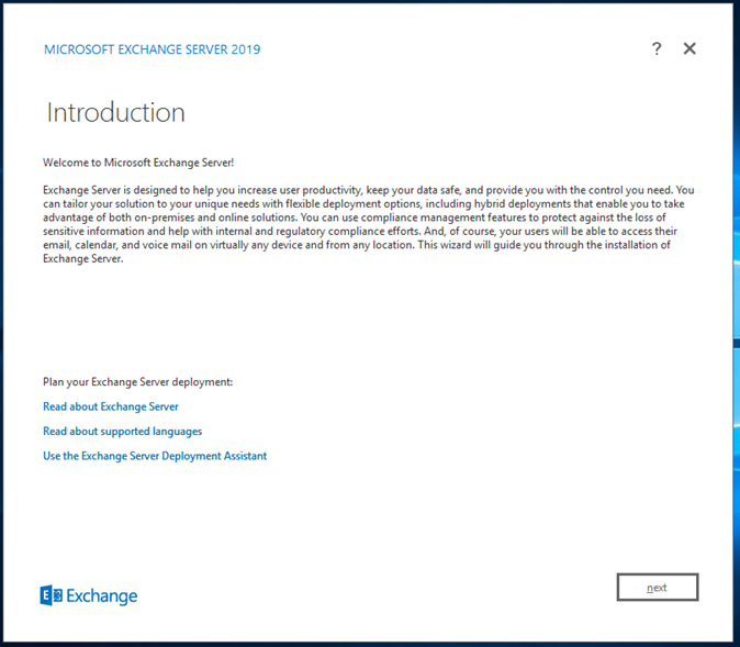 exchange server kurulumu