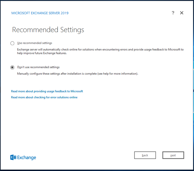 exchange server kurulumu