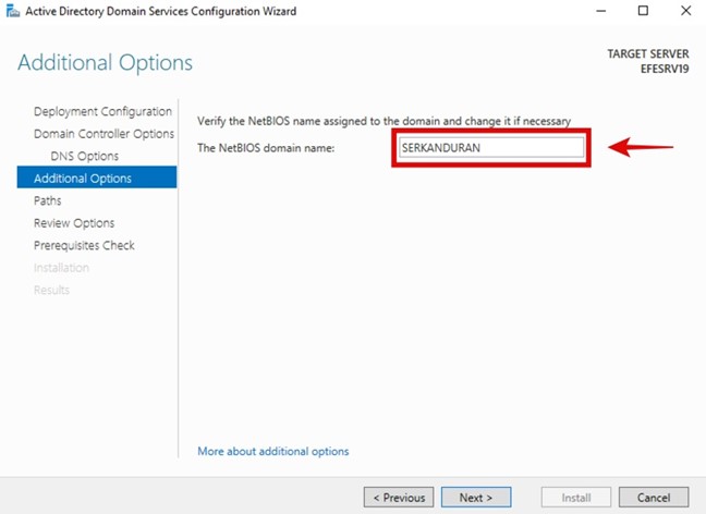 Server 2019 Active Directory Kurulumu