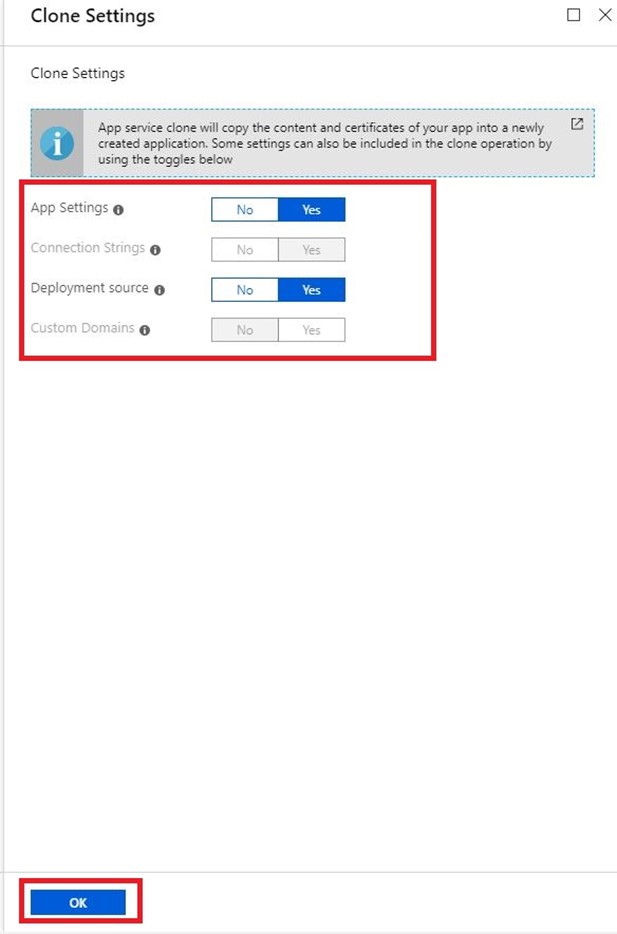 Azure App Service Backup