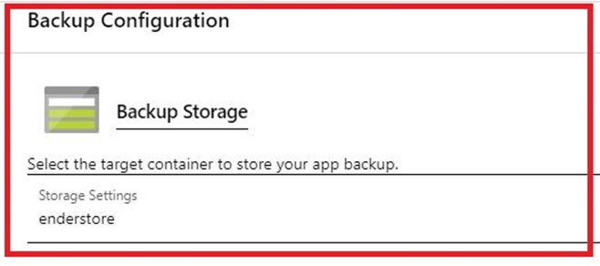 Azure App Service Backup