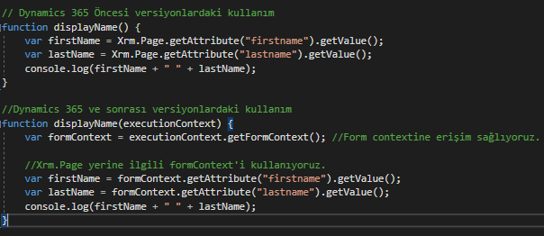 dynamics 365 javascript api