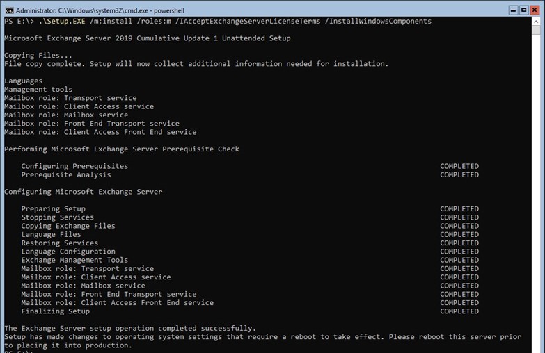 Exchange Server 2019 Kurulumu
