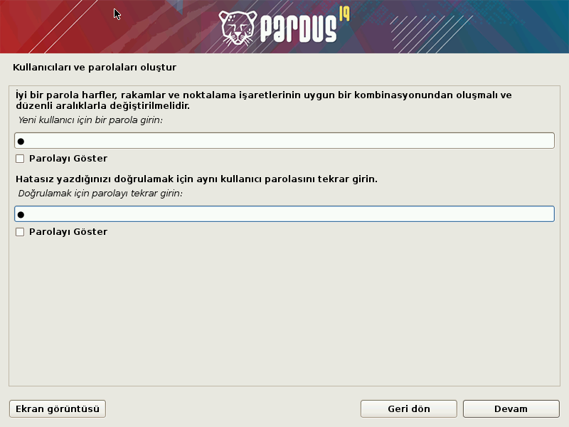 Pardus 19 Kurulumu