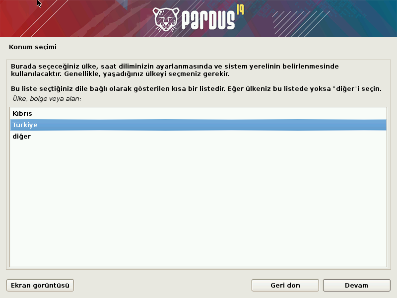 Pardus 19 Kurulumu