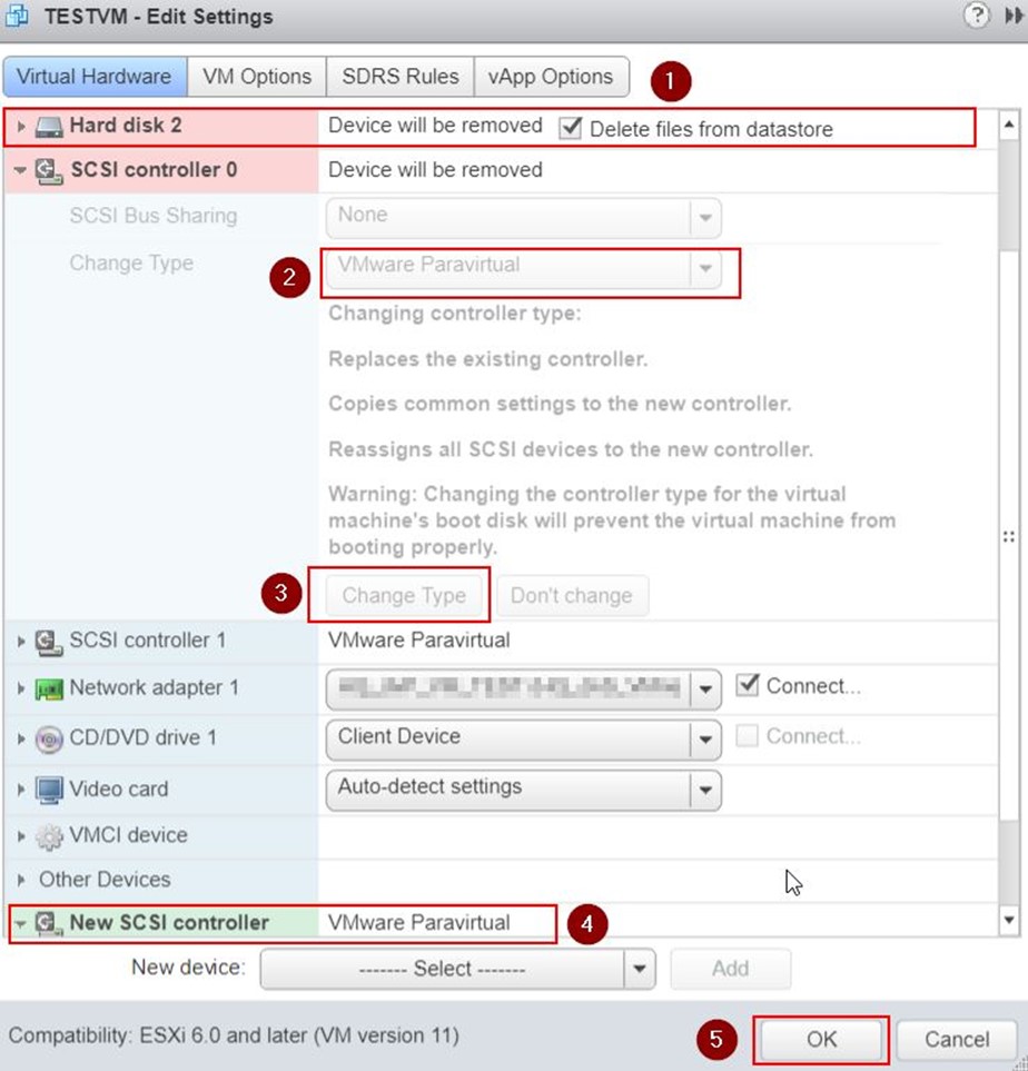 LSI Logic SAS Scsi Controller dan VMware Paravirtual Scsi Controller a 