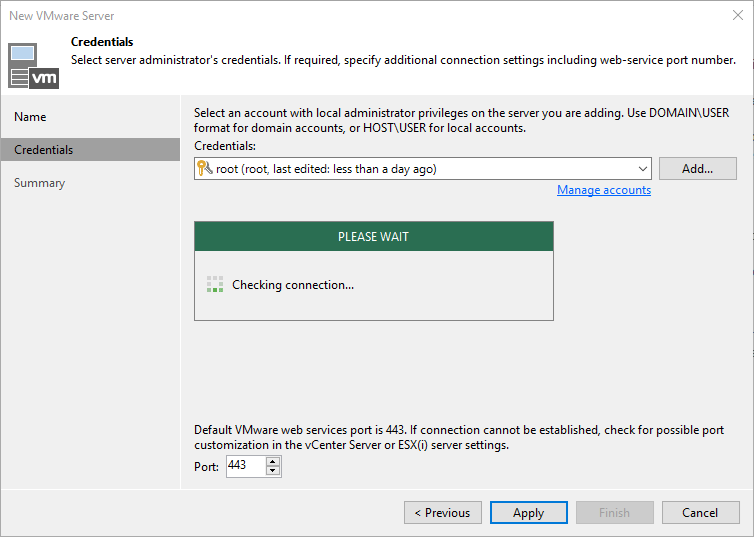 veeam assign license to esxi host