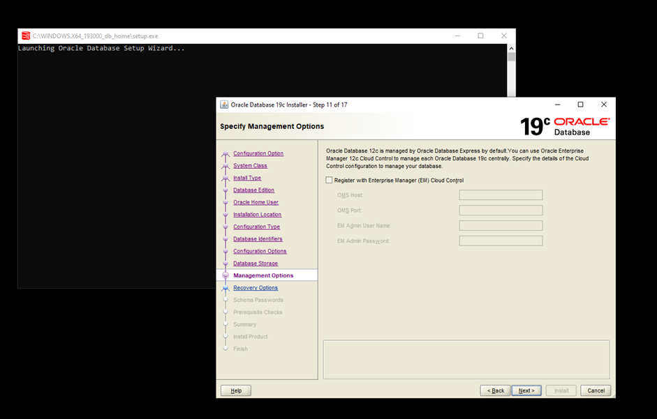 Oracle Database Kurulumu