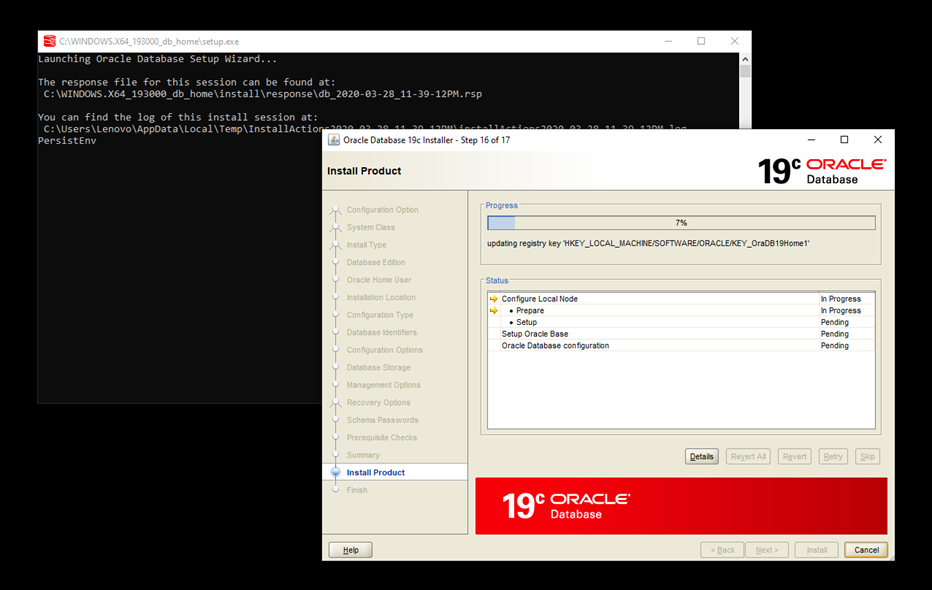 Oracle Database Kurulumu