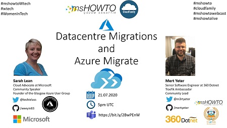 Datacentre Migrations and Azure Migrate Webcast’ine Davetlisiniz