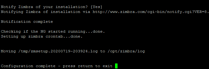 072220 0848 CENTOS8USTU18 CentOS 8 / RHEL 8 üzerine Zimbra Mail Server Kurulumu