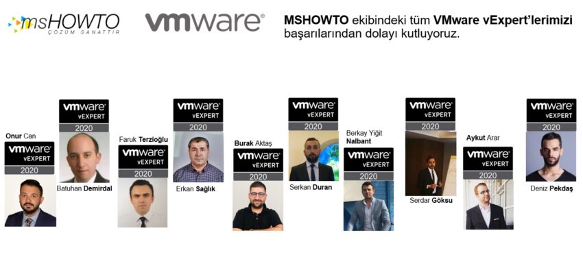 Yeni Dönemde 10 VMware vExpert Çıkartmanın Haklı Gururunu Yaşıyoruz