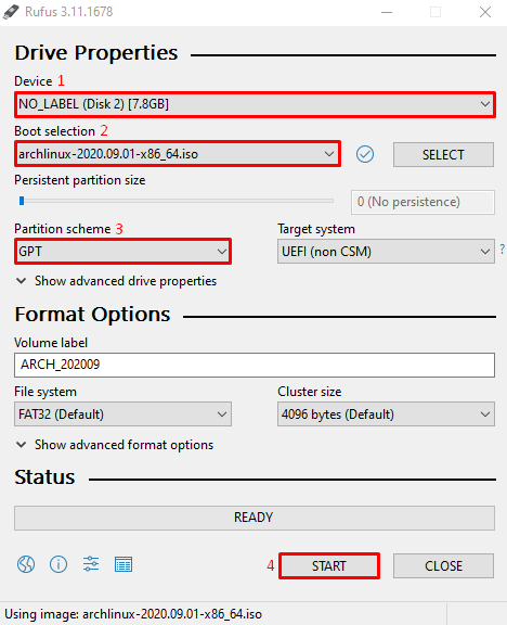 Arch Linux Kurulum Medyasını Hazırlama
