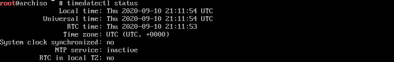 Arch Linux Sistem Saatinin Ayarlanması