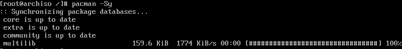 arch linux güncelleme işlemi