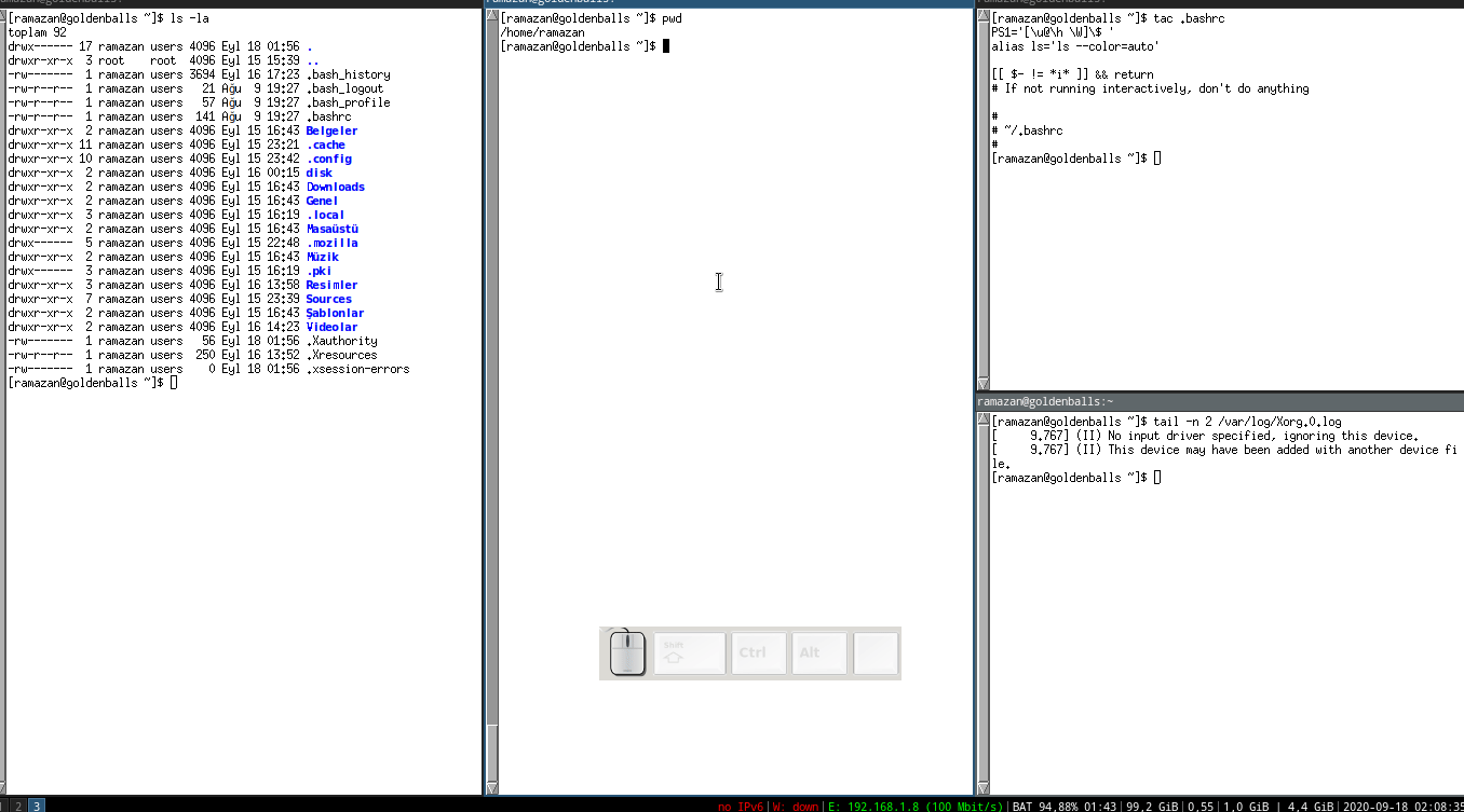 Arch Linux i3wm Pencerelerin Taşınması