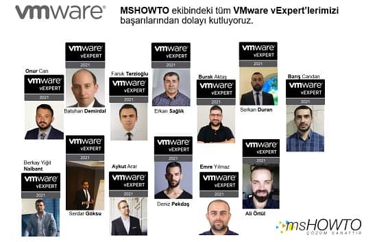 Yeni VMware vEXPERT’lerle Daha da Güçlüyüz