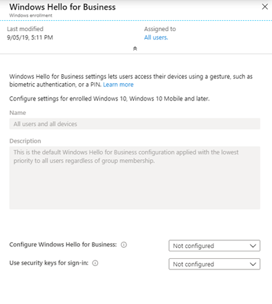 windows hello intune windows hello intune