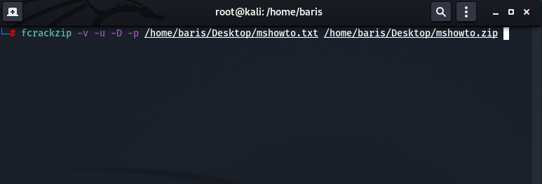 Kali Linux Şifre Kırma