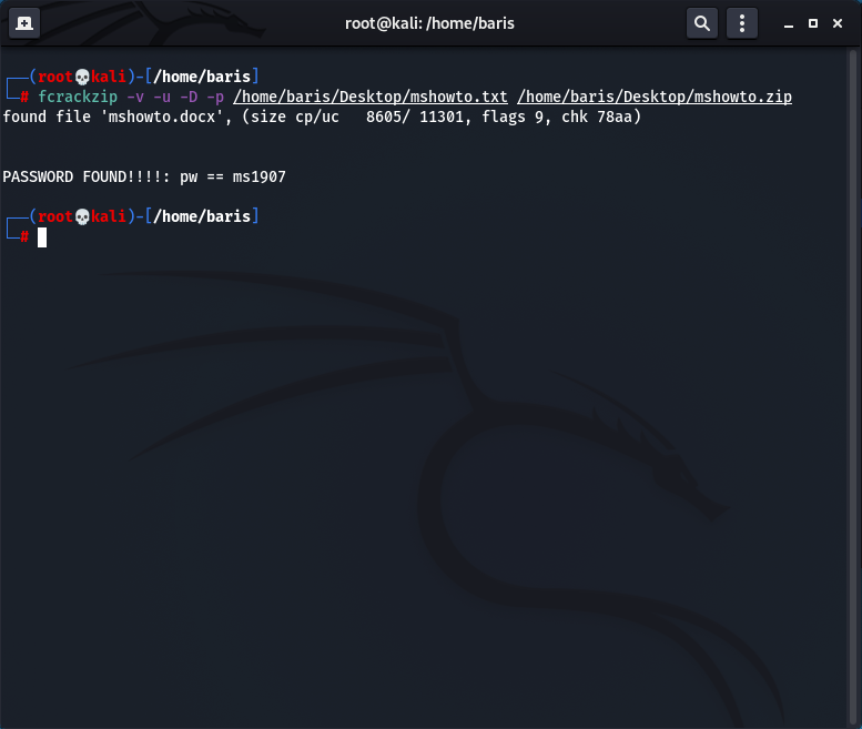 Kali Linux Şifre Kırma