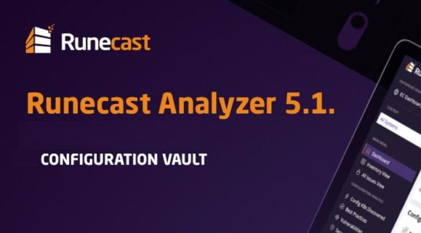 Runecast Analyzer 5.1 Configuration Vault