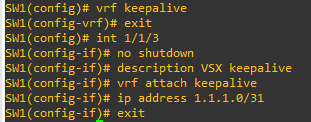 Aruba VSX Konfigürasyonu