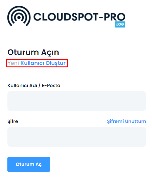CloudSpotPro_Yeni_Kullanici