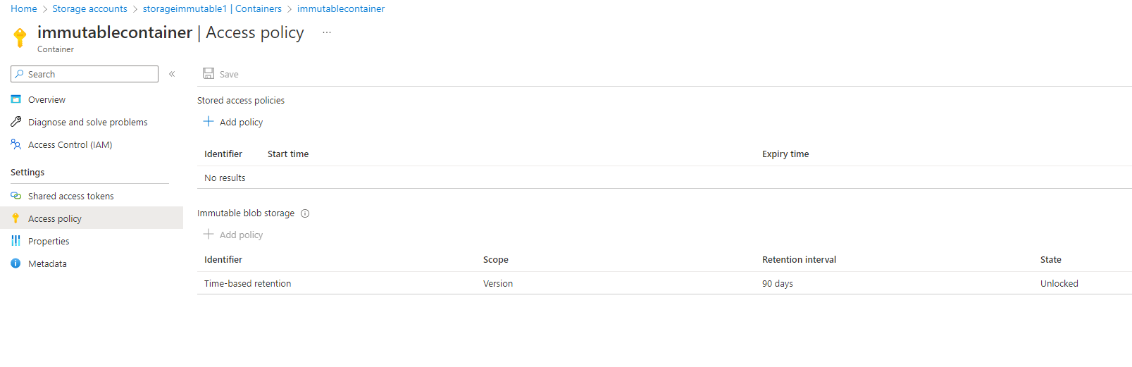 Veeam Azure Blob Immutability