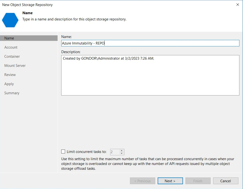 Veeam Azure Blob Immutability