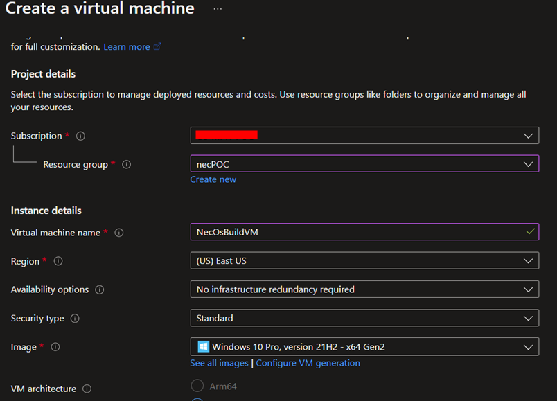 Azure VM Image