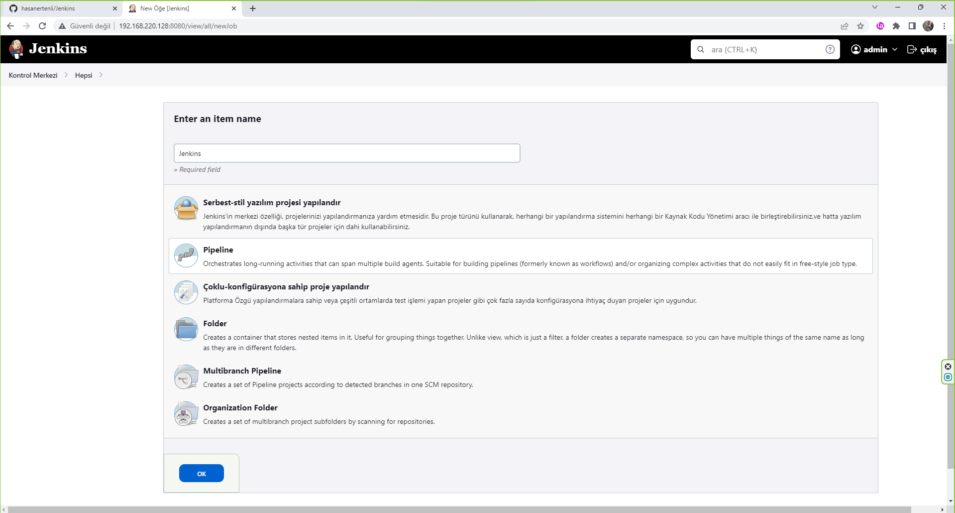 Jenkins CI-CD Adımları