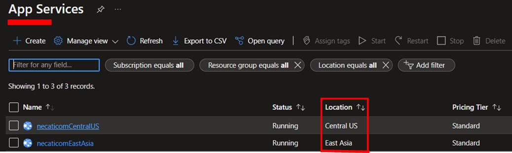 Azure Traffic Manager Kurulumu
