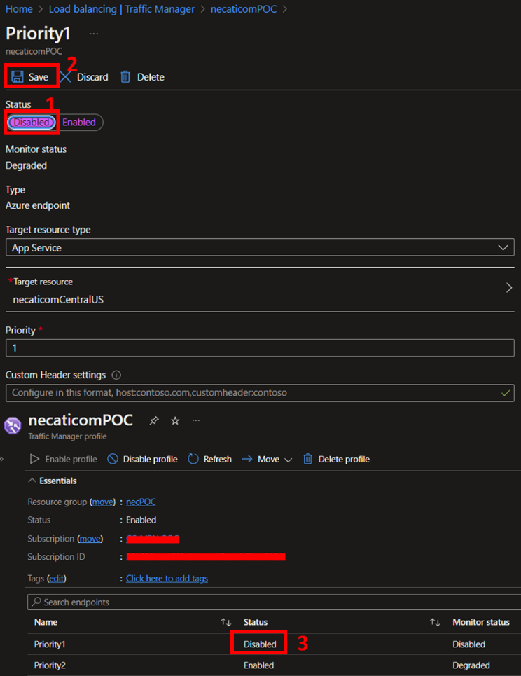 Azure Traffic Manager Kurulumu