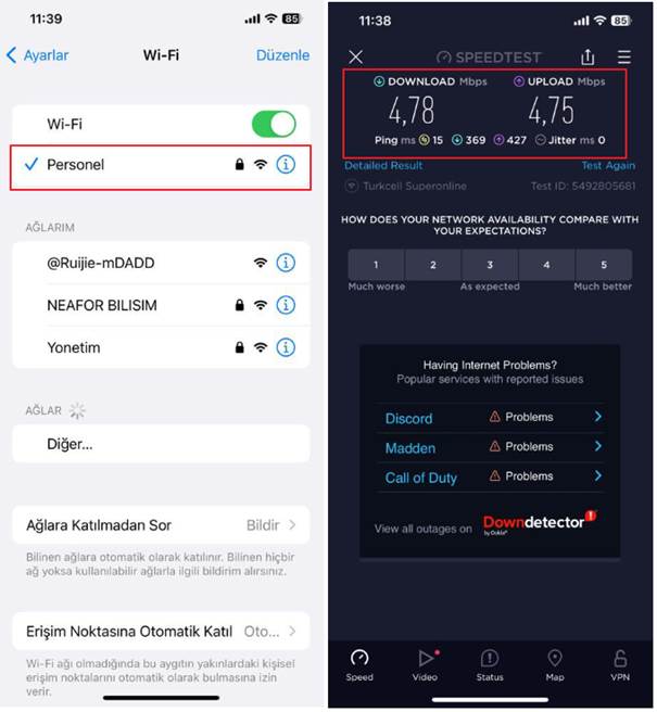 Bandwidth (Bant Genişliği) Kısıtlaması