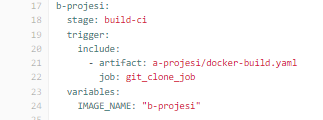 Gitlab Projeden Projeye Yaml Triggerlamak
