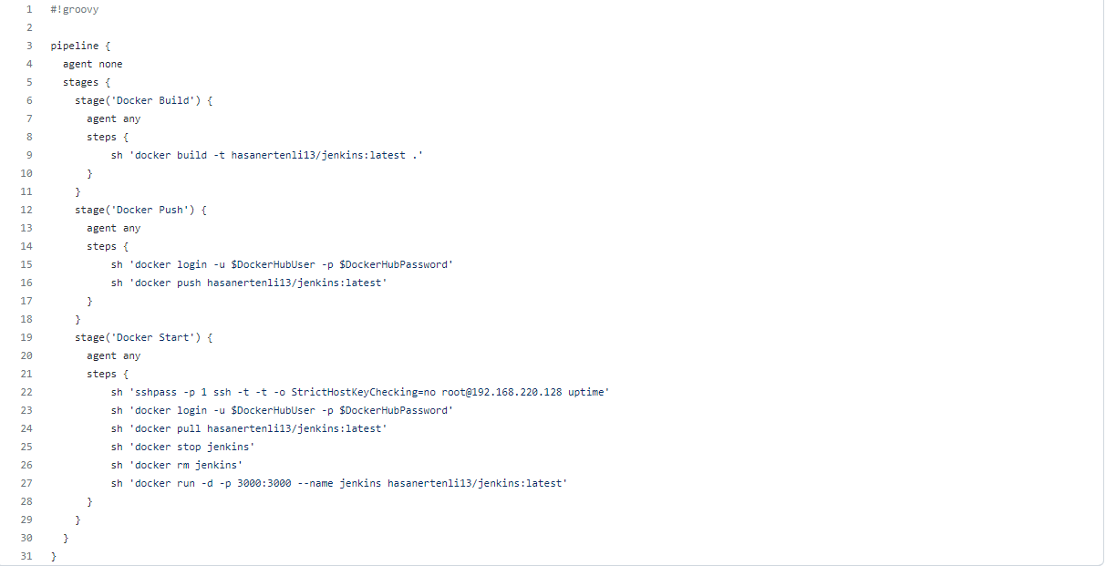 Jenkins CI-CD Adımları